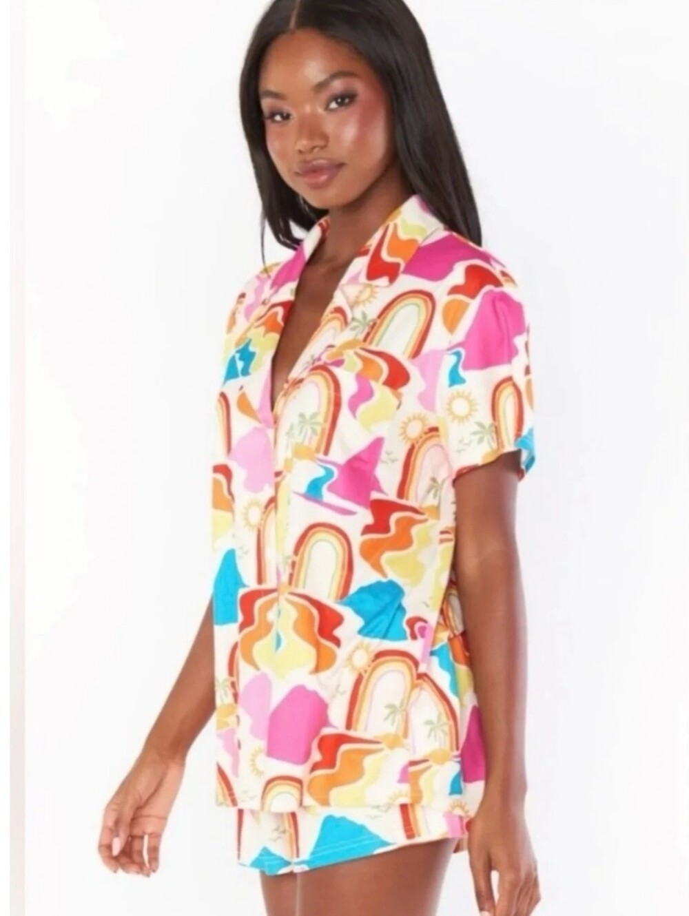 Show Me Your Mumu Rainbow Sunshine Pajama Set (Size XS)